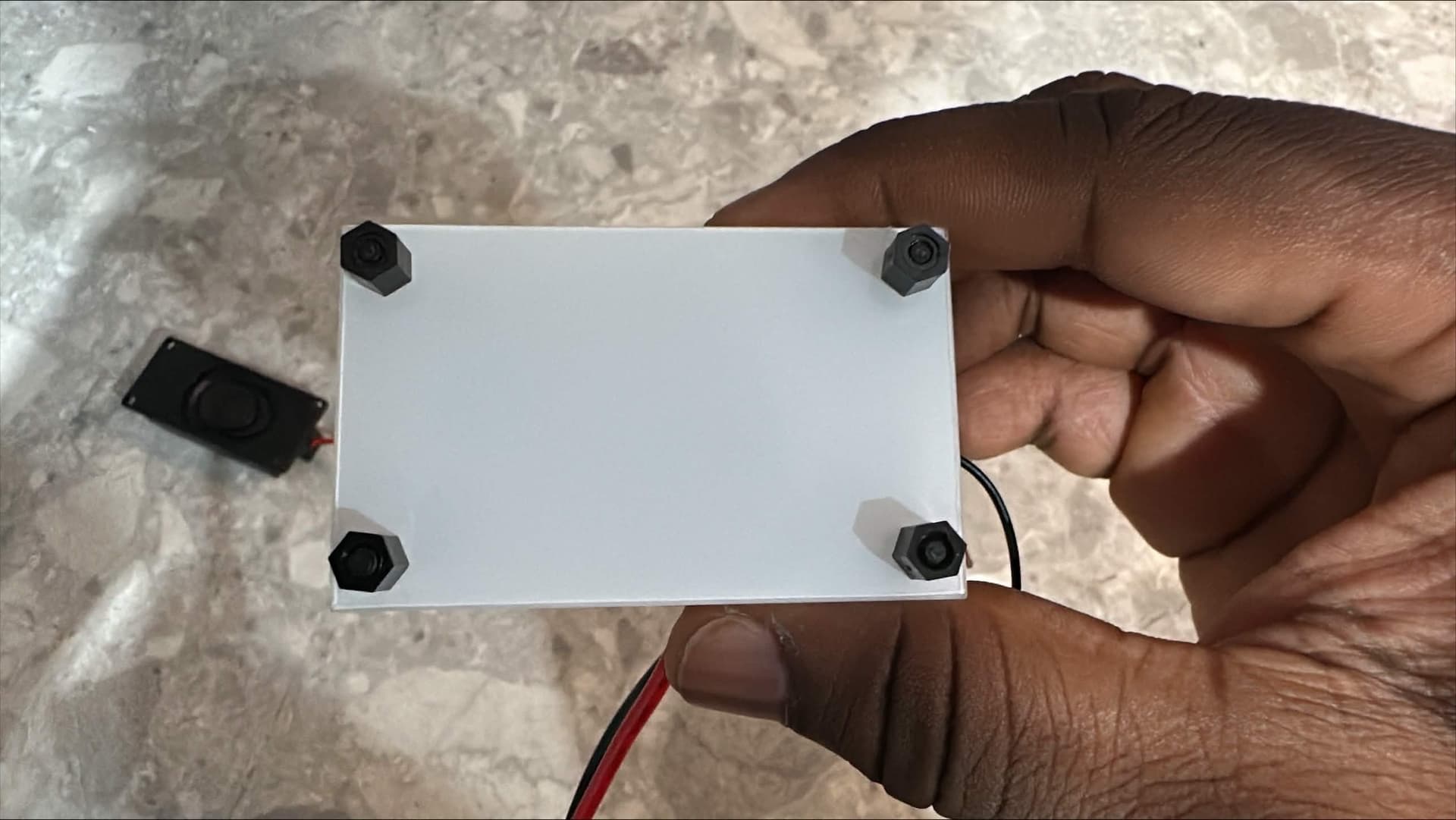 Underside showing M3 nylon standoffs and acrylic baseplate