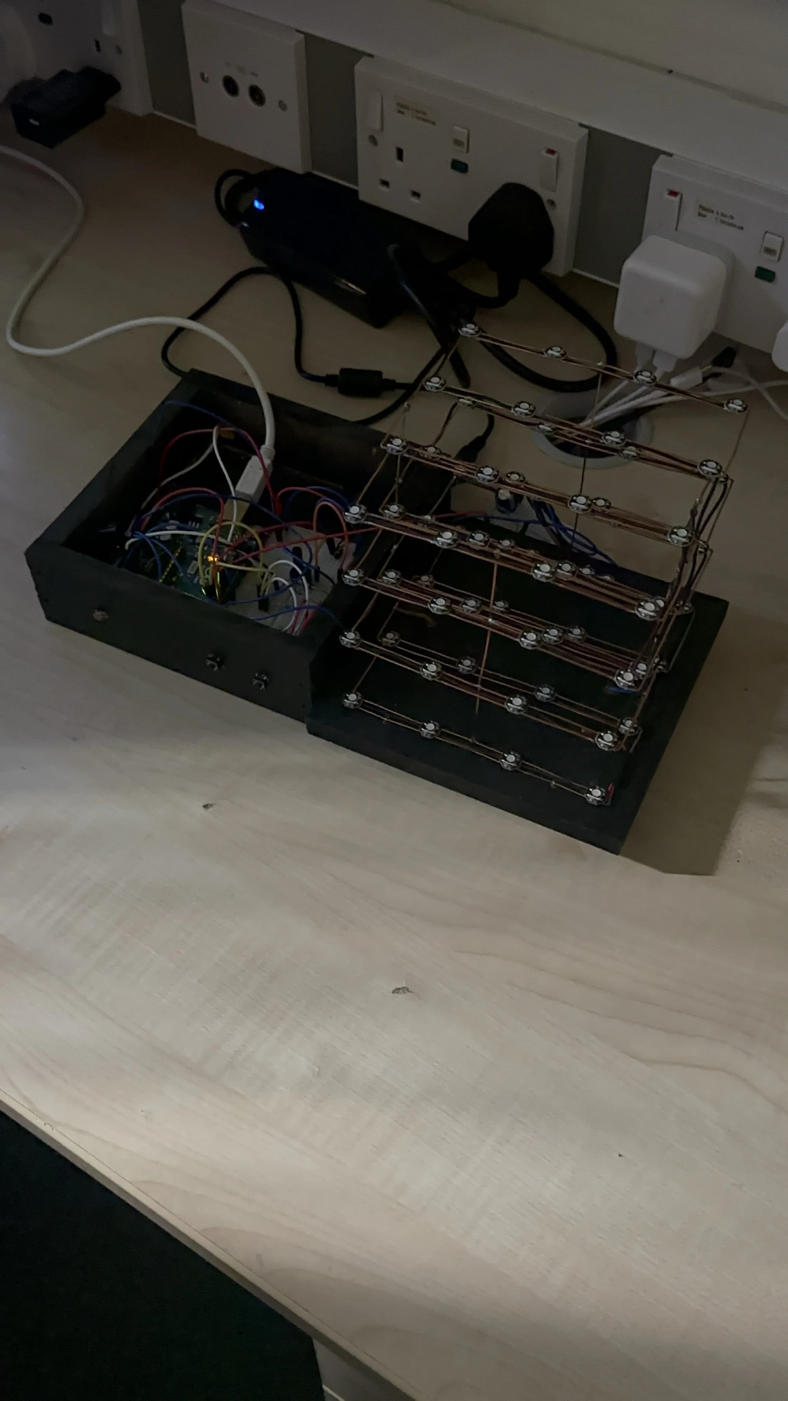 64 LEDs, One Cube: How I Built a 4x4x4 NeoPixel LED Cube with Adaptive Brightness